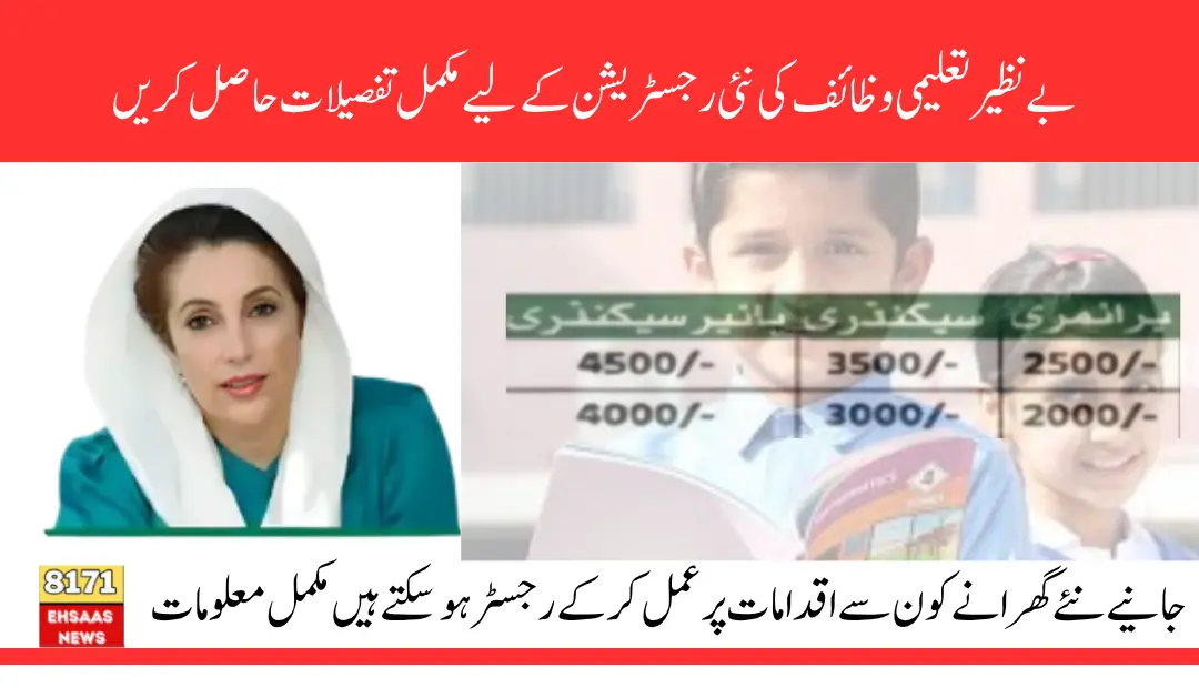 Benazir Taleemi Wazaif Application Steps Details