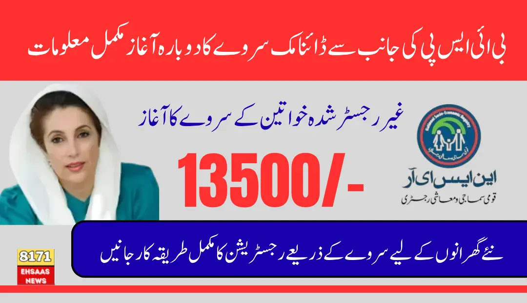 BISP NSER Survey Again Open For Un-Applied & 3-Year Old Un-updated Women In 2025 Details