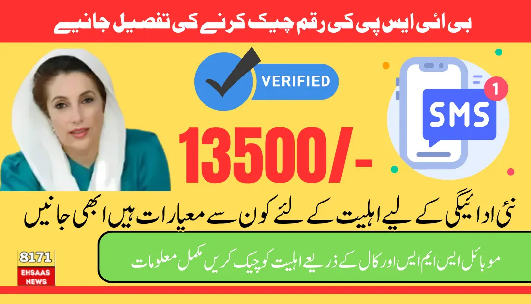 8171 BISP Mobile SMS and Call Guide To Verify Status For August 13500 Payment